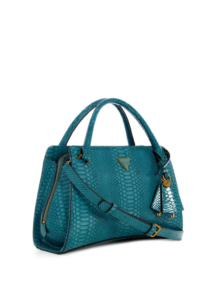 GUESS Handbags Georgina Girlfriend Satchel Orange 8211 Women