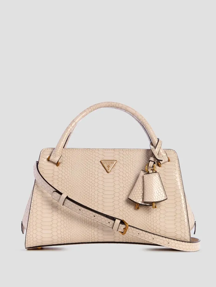 GUESS Handbags Georgina Girlfriend Satchel Orange 8211 Women