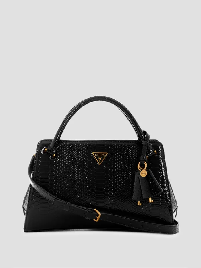 GUESS Handbags Georgina Girlfriend Satchel Orange 8211 Women
