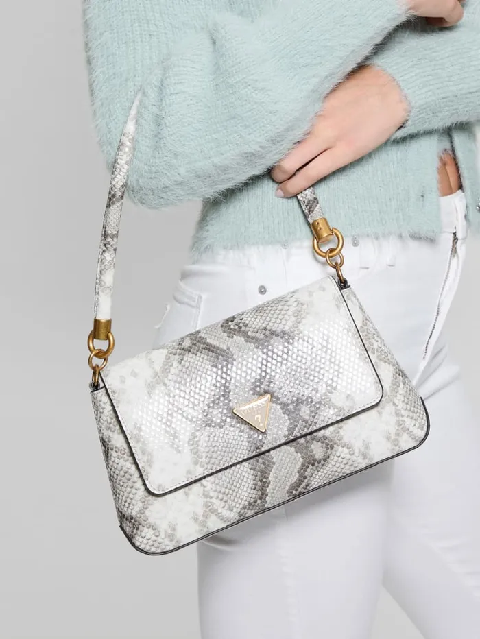 GUESS Handbags Georgina TopHandle Flap Neutral 8211 Women