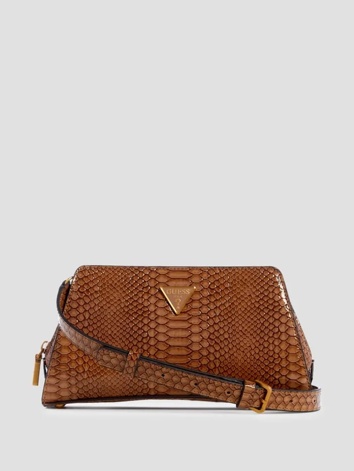 GUESS Handbags Georgina TopZip Crossbody Blue 8211 Women