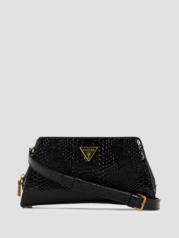 GUESS Handbags Georgina TopZip Crossbody Blue 8211 Women
