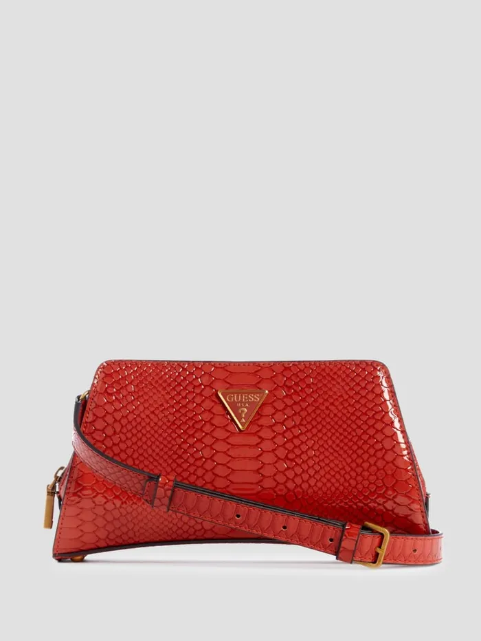 GUESS Handbags Georgina TopZip Crossbody Blue 8211 Women