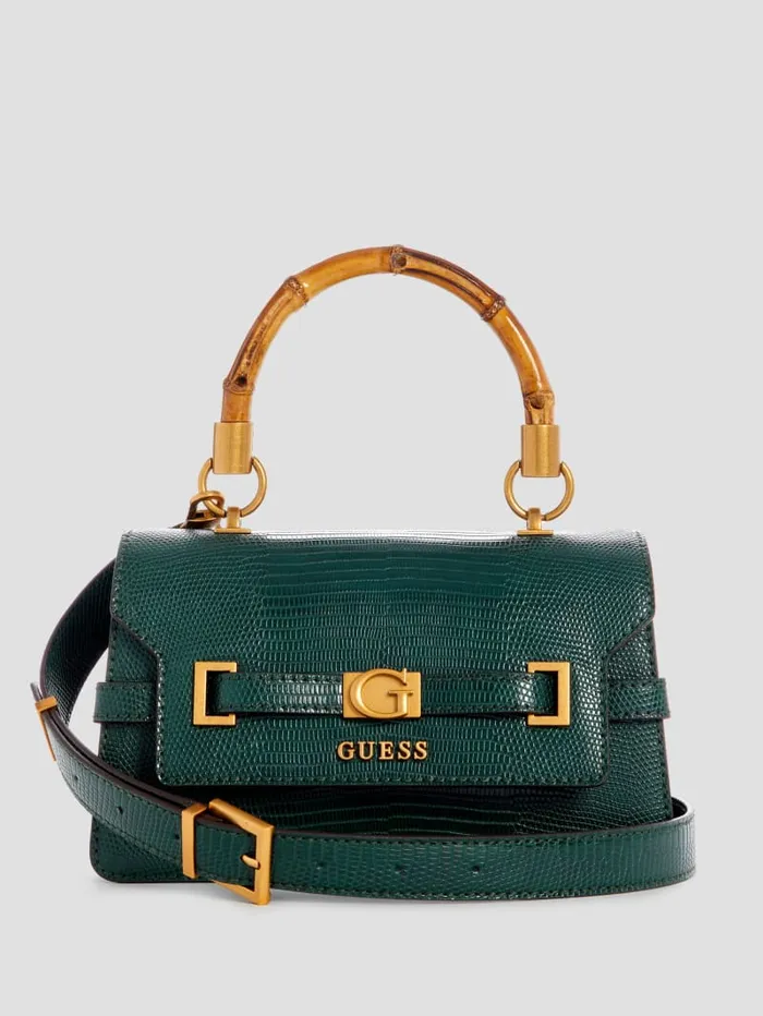 GUESS Handbags Sibel TopHandle Flap Bag Brown 8211 Women