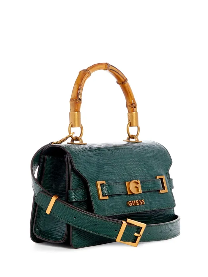 GUESS Handbags Sibel TopHandle Flap Bag Brown 8211 Women