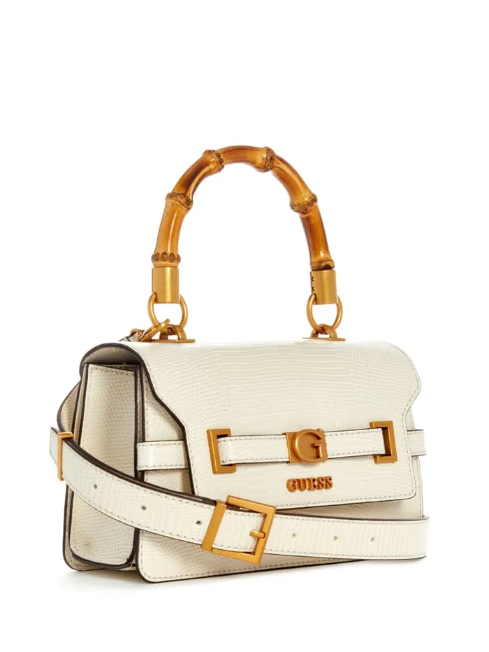 GUESS Handbags Sibel TopHandle Flap Bag Brown 8211 Women
