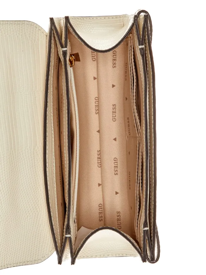 GUESS Handbags Sibel TopHandle Flap Bag Brown 8211 Women