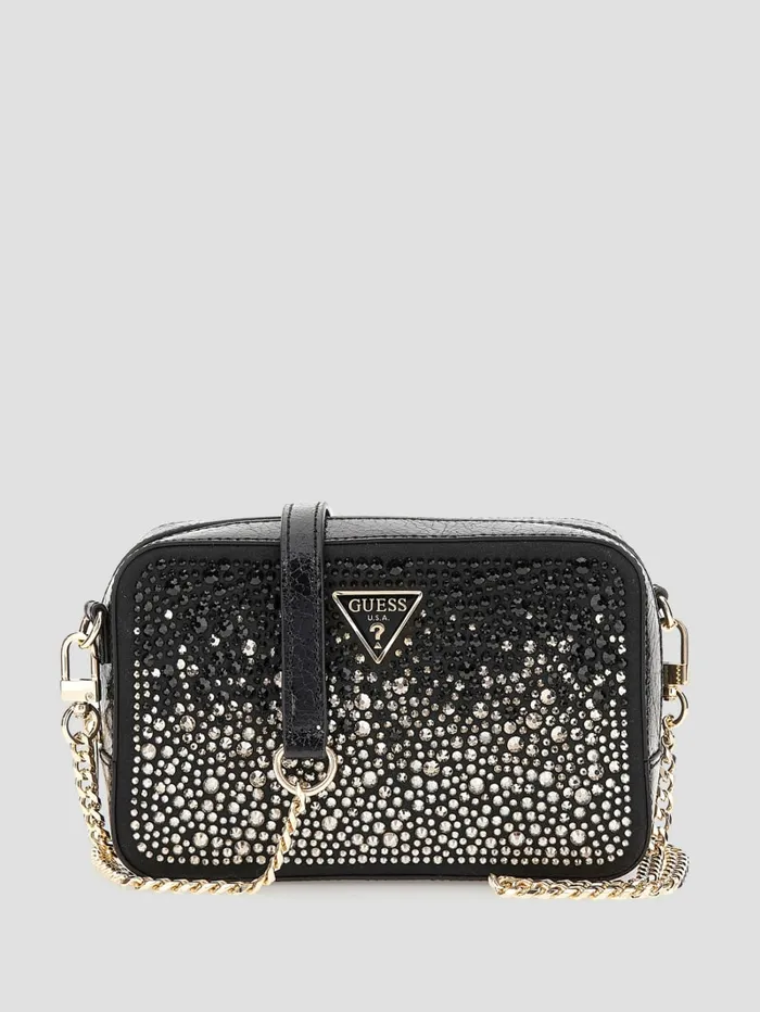 GUESS Handbags Sofia Crystal Mini Crossbody Blue 8211 Women