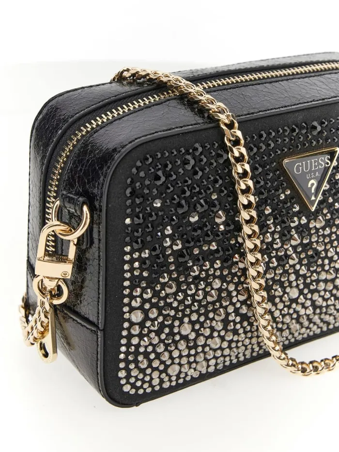 GUESS Handbags Sofia Crystal Mini Crossbody Blue 8211 Women