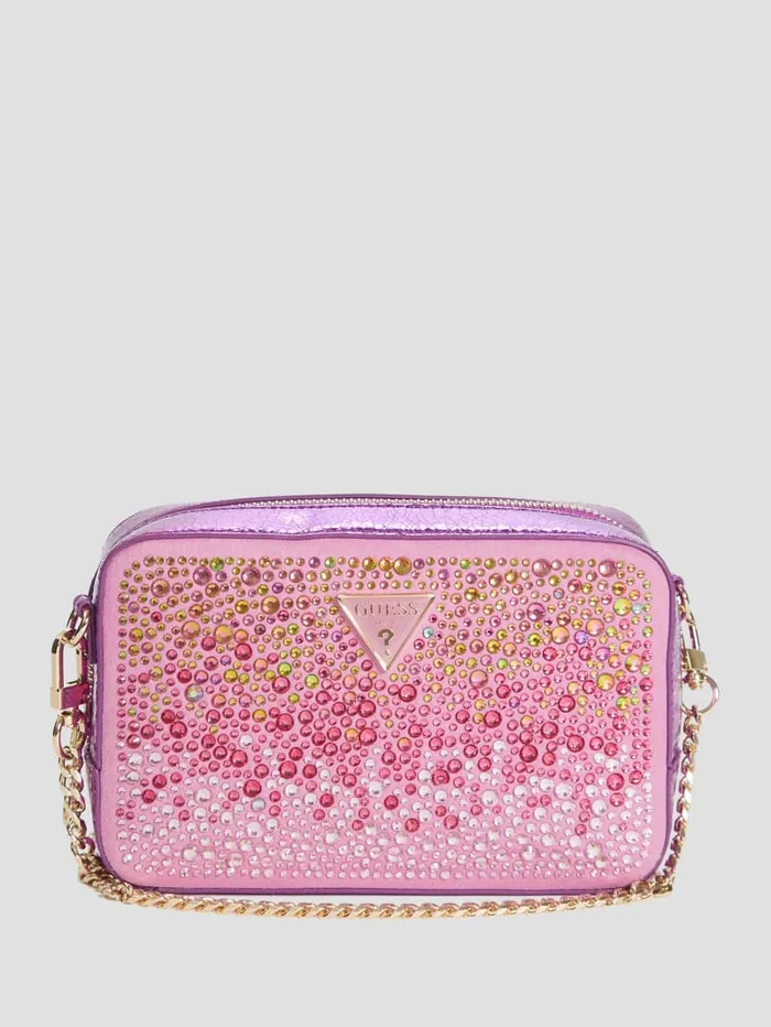 GUESS Handbags Sofia Crystal Mini Crossbody Blue 8211 Women