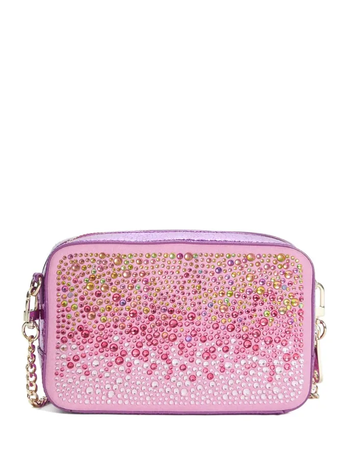 GUESS Handbags Sofia Crystal Mini Crossbody Blue 8211 Women