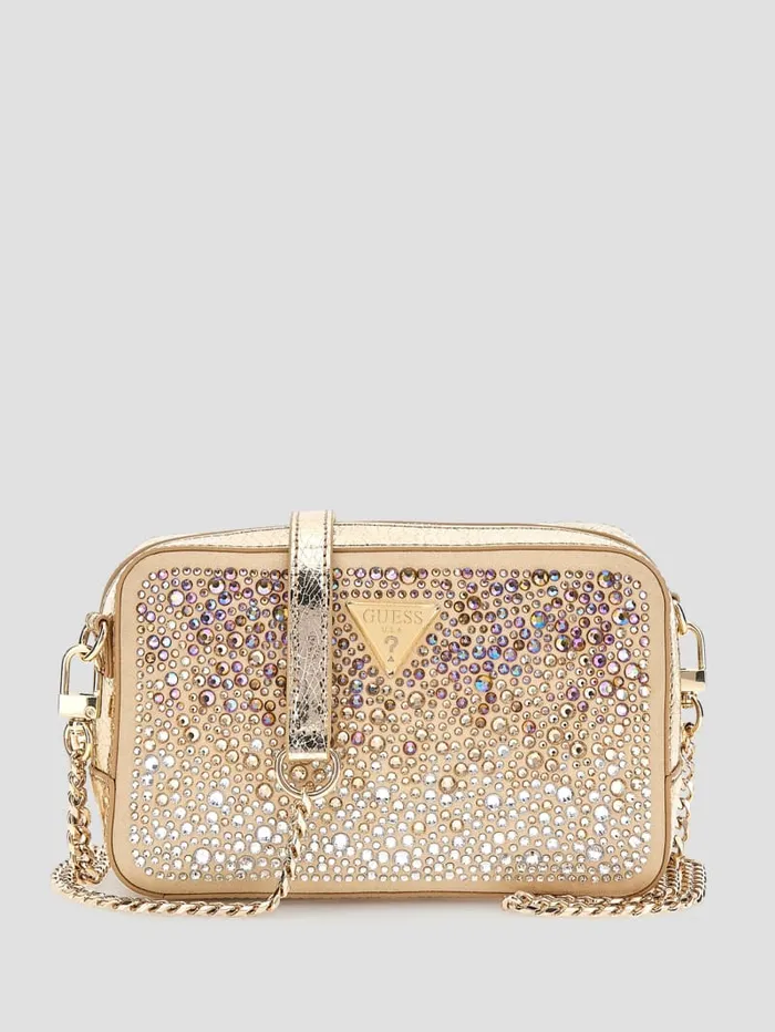 GUESS Handbags Sofia Crystal Mini Crossbody Blue 8211 Women