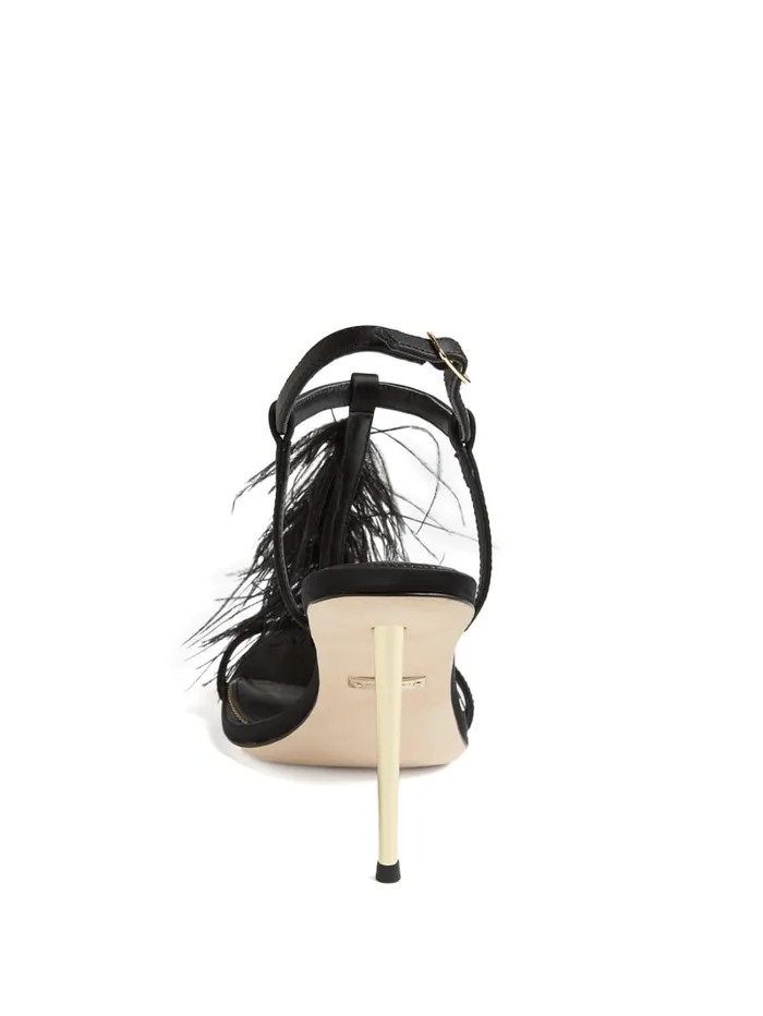 GUESS Heels Reyon Feather Satin Heel Blue 8211 Unisex