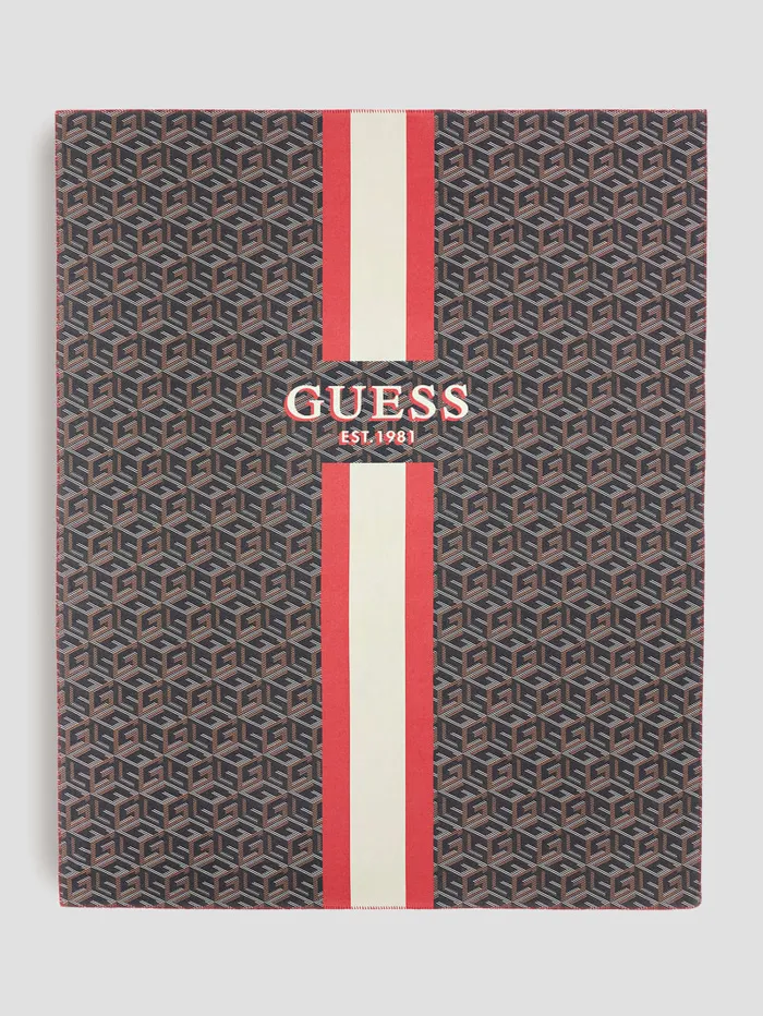 GUESS Home Fleece G Cube Blanket Green 8211 Women