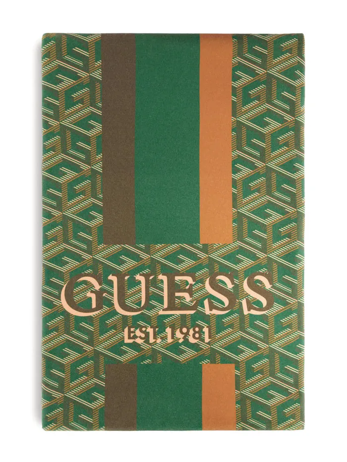 GUESS Home Fleece G Cube Blanket Green 8211 Women