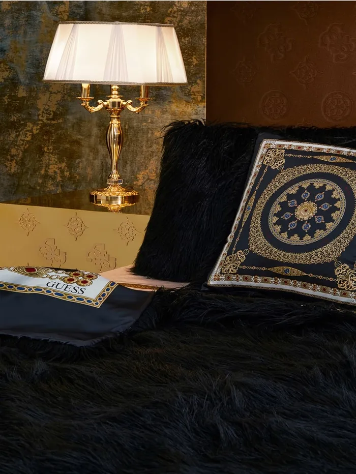 GUESS Home Helma Rectangular FauxFur Pillow Brown 8211 Women