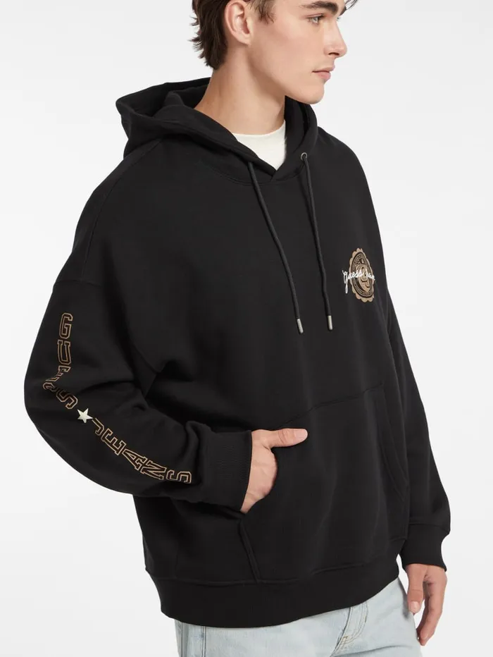 GUESS Hoodies and Sweaters Stamp Logo Hoodie Black 8211 Men