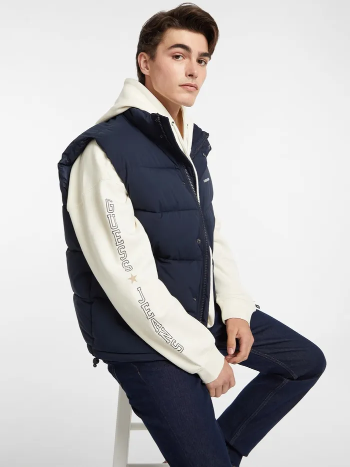 GUESS Hoodies and Sweaters Stamp Logo Hoodie Black 8211 Men
