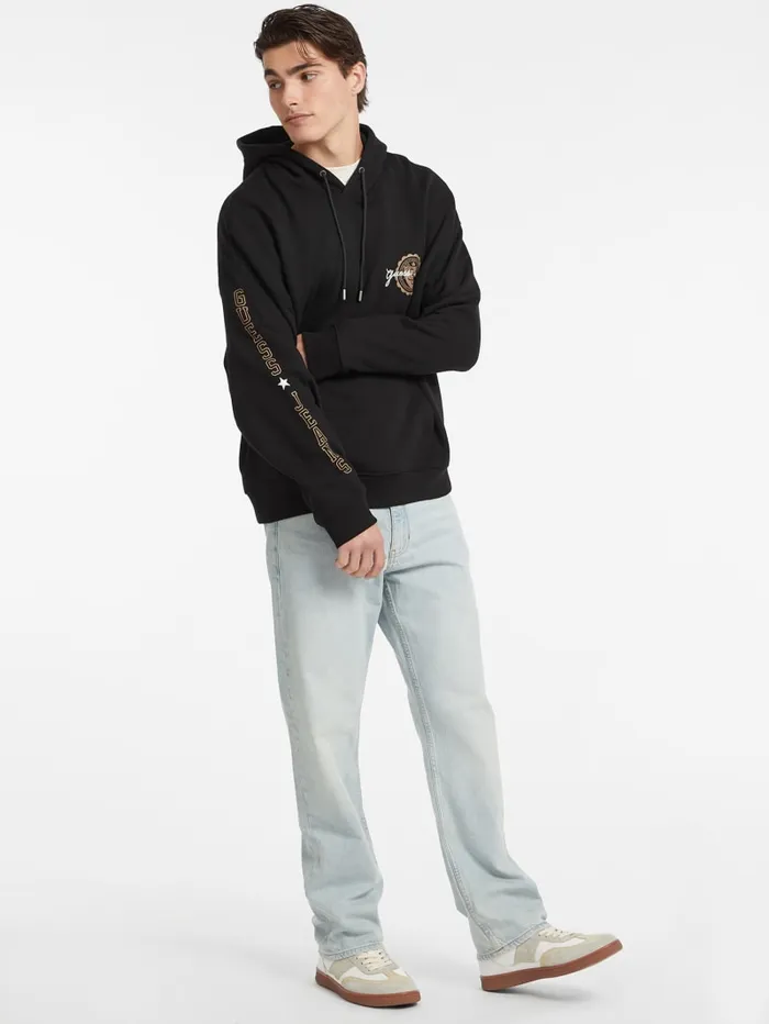 GUESS Hoodies and Sweaters Stamp Logo Hoodie Black 8211 Men