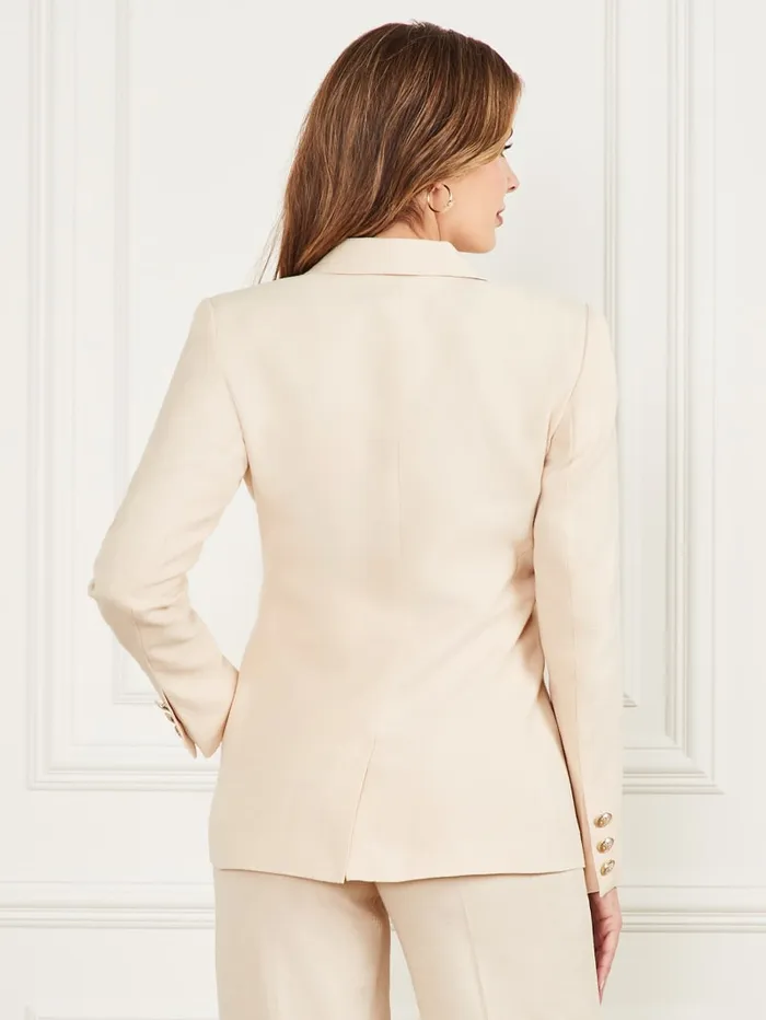 GUESS Jackets and Coats Danielle Blazer White 8211 Women