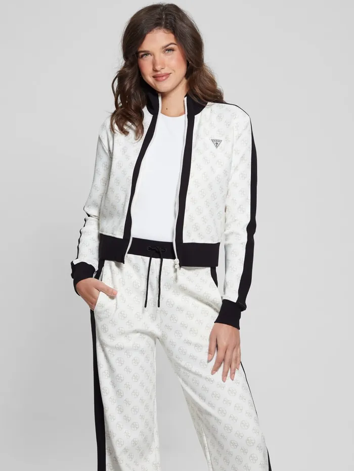 GUESS Jackets and Coats Eco Ela Quattro G Crop Jacket Black 8211 Women