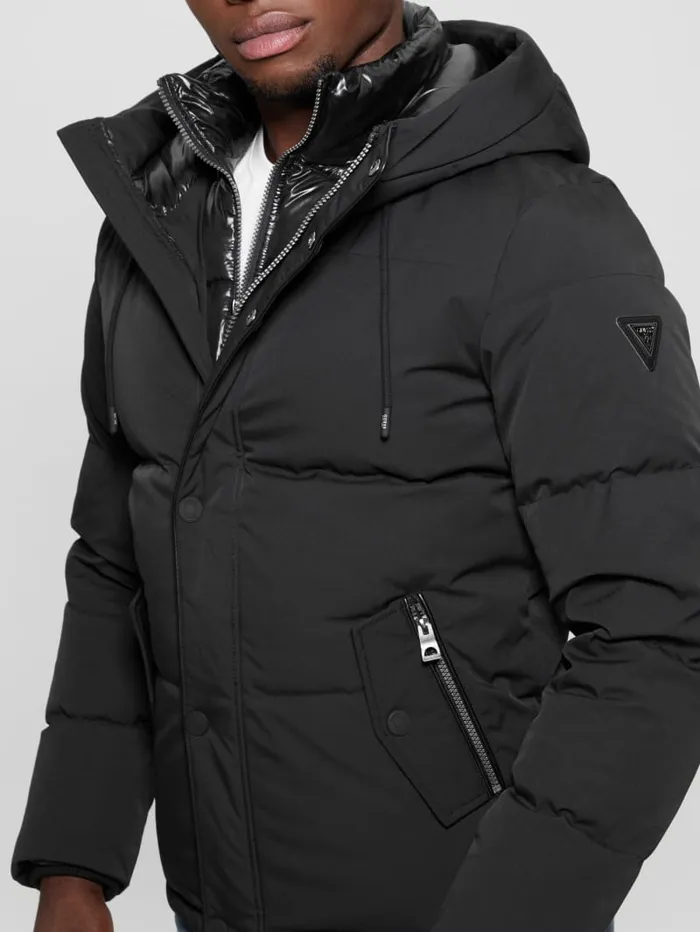 GUESS Jackets and Coats Eco Real Down Puffer Jacket Black 8211 Men