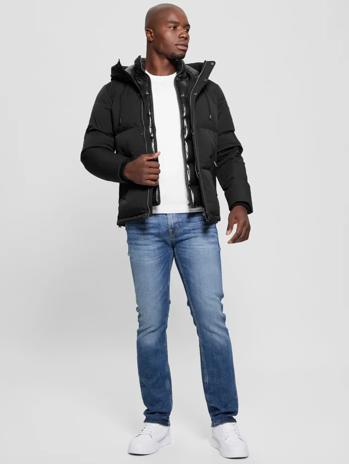GUESS Jackets and Coats Eco Real Down Puffer Jacket Black 8211 Men