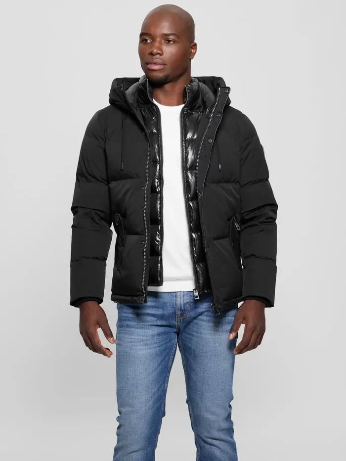 GUESS Jackets and Coats Eco Real Down Puffer Jacket Black 8211 Men