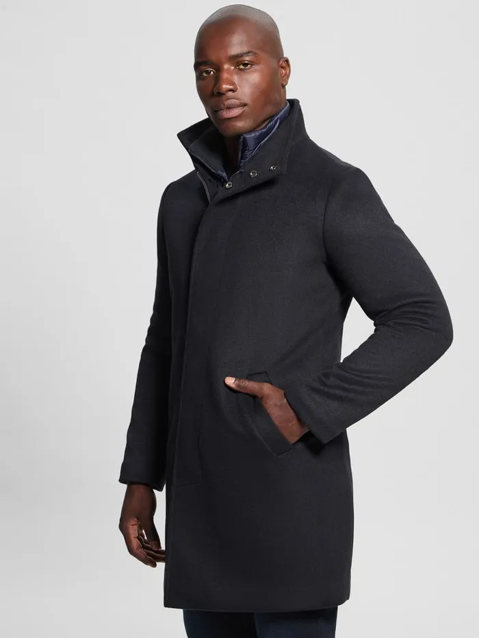 GUESS Jackets and Coats Eco WoolBlend Urban Coat Beige 8211 Men