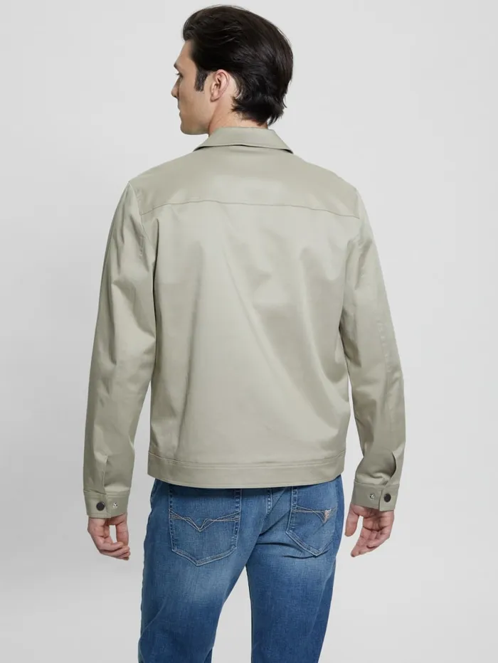 GUESS Jackets and Coats Embossed Jacket Beige 8211 Men