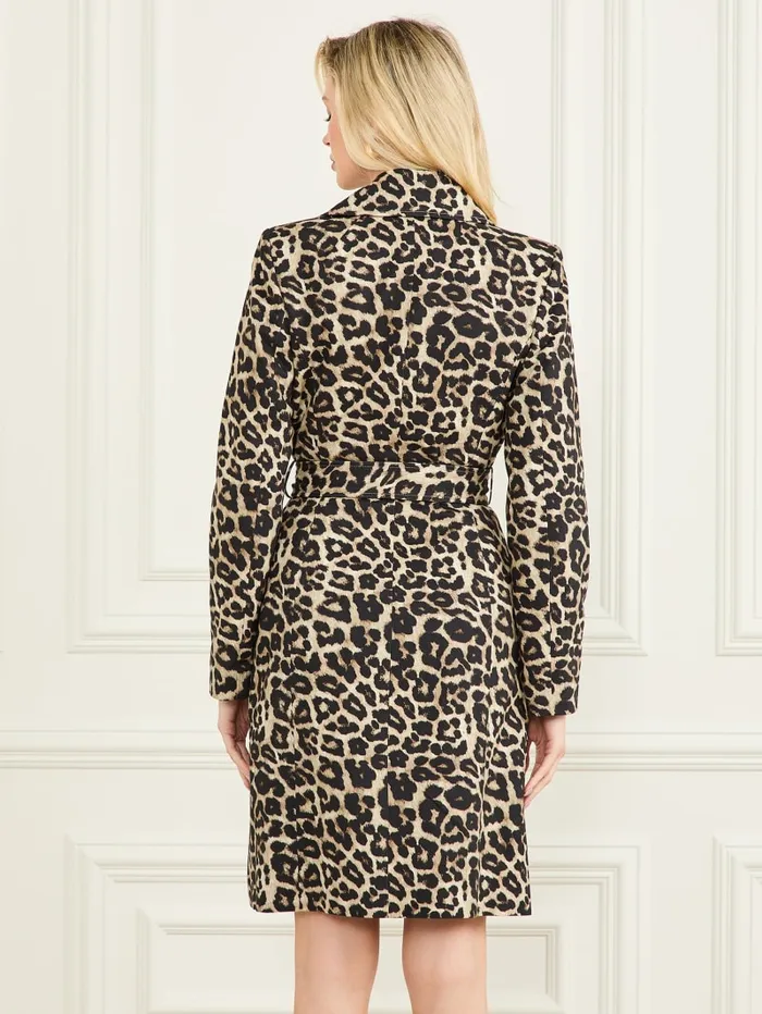 GUESS Jackets and Coats Jennifer Printed Trench Coat Colors 8211 Women