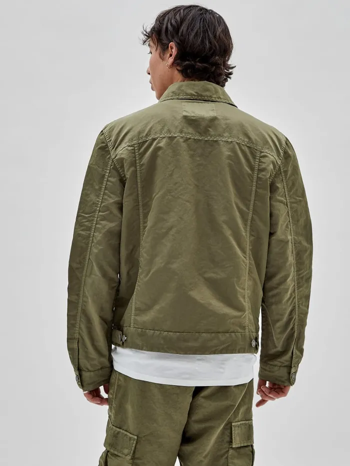 GUESS Jackets and Coats Originals Nylon Cadet Jacket Green 8211 Men