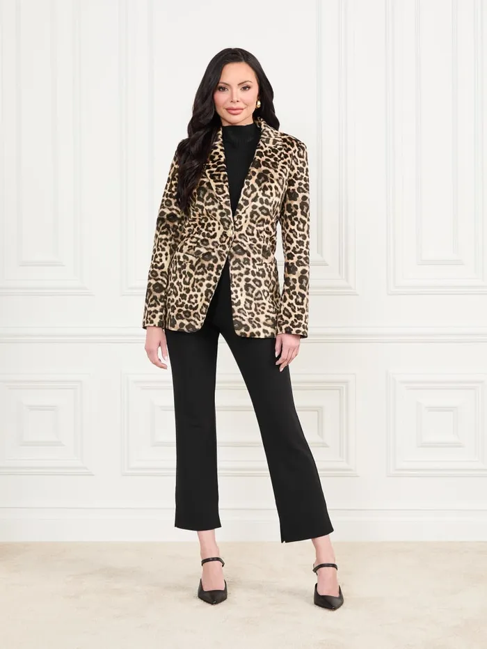 GUESS Jackets and Coats Pamela Printed Velvet Blazer Colors 8211 Women