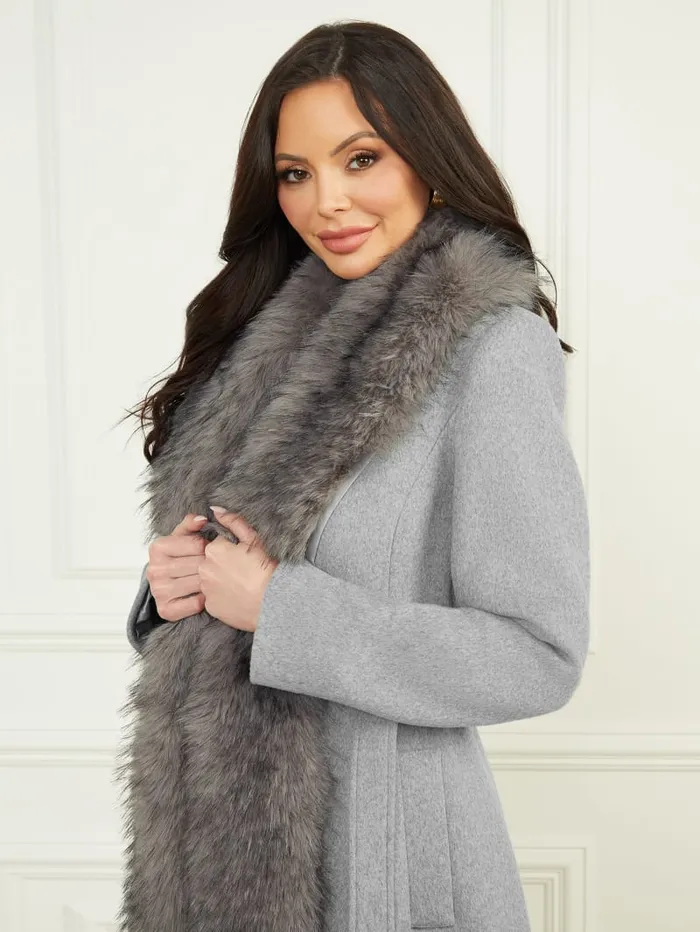 GUESS Jackets and Coats Valerie WoolBlend Coat Gray 8211 Women
