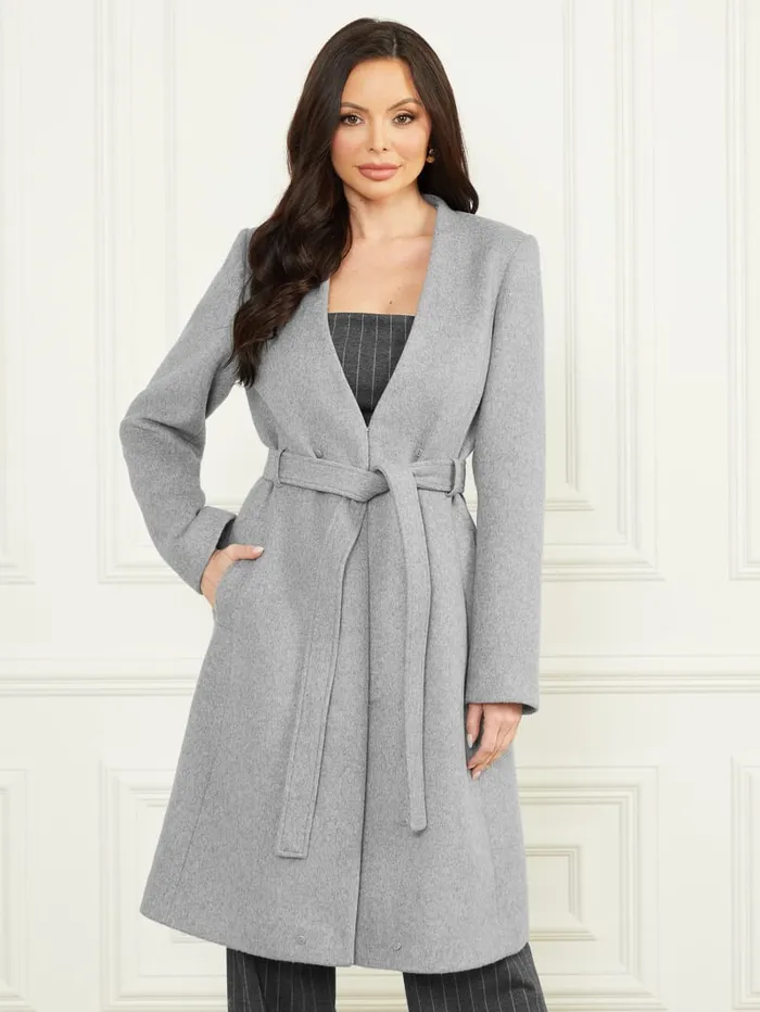 GUESS Jackets and Coats Valerie WoolBlend Coat Gray 8211 Women