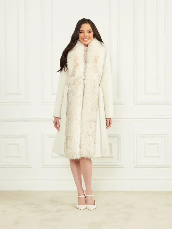 GUESS Jackets and Coats Valerie WoolBlend Coat Gray 8211 Women