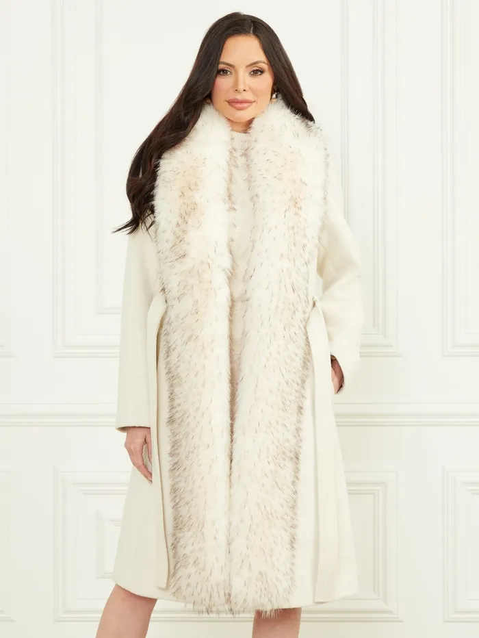 GUESS Jackets and Coats Valerie WoolBlend Coat Gray 8211 Women