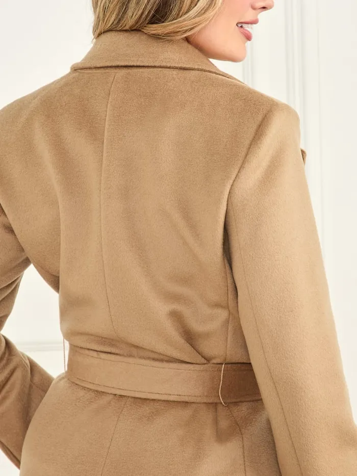 GUESS Jackets Annie Wool Coat Brown 8211 Women