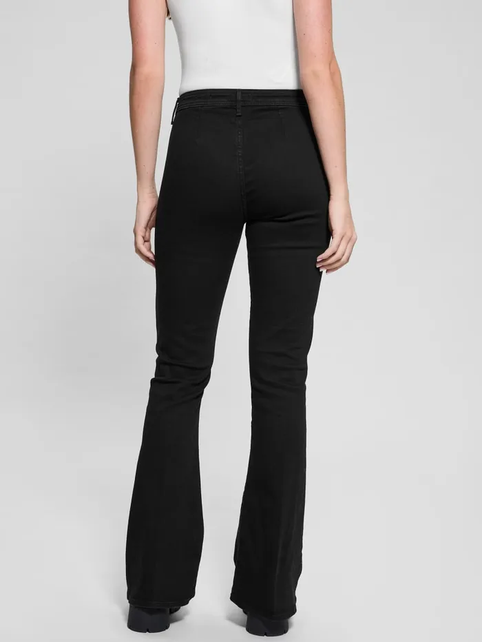 GUESS Jeans and Denim Eco Belle HighRise Flared Jeans Black 8211 Women