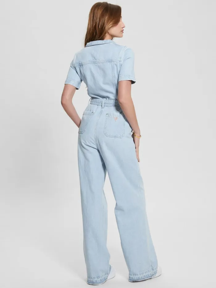 GUESS Jeans and Denim Eco Brenda Denim Jumpsuit Blue 8211 Women