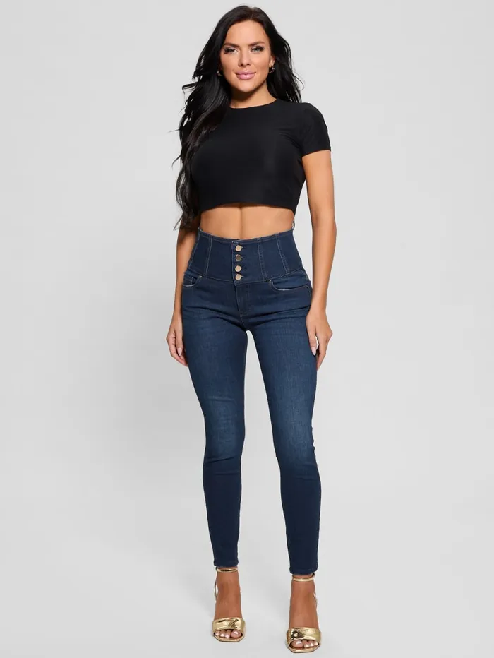 GUESS Jeans and Denim Eco Corset ShapeUp Jeans Blue 8211 Women