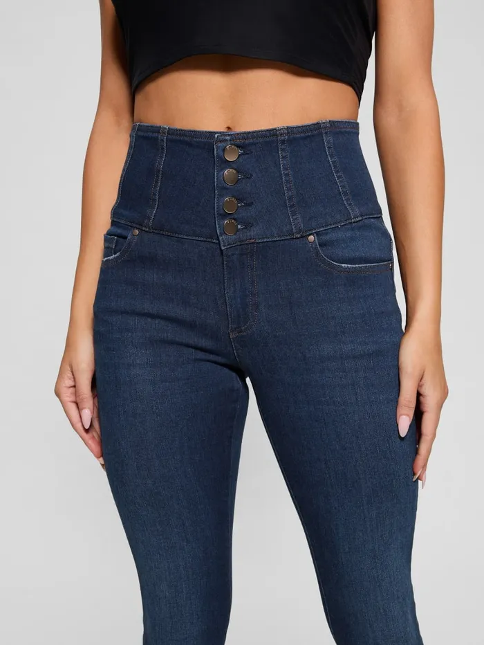 GUESS Jeans and Denim Eco Corset ShapeUp Jeans Blue 8211 Women