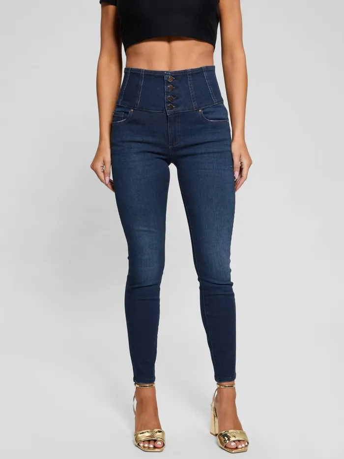 GUESS Jeans and Denim Eco Corset ShapeUp Jeans Blue 8211 Women