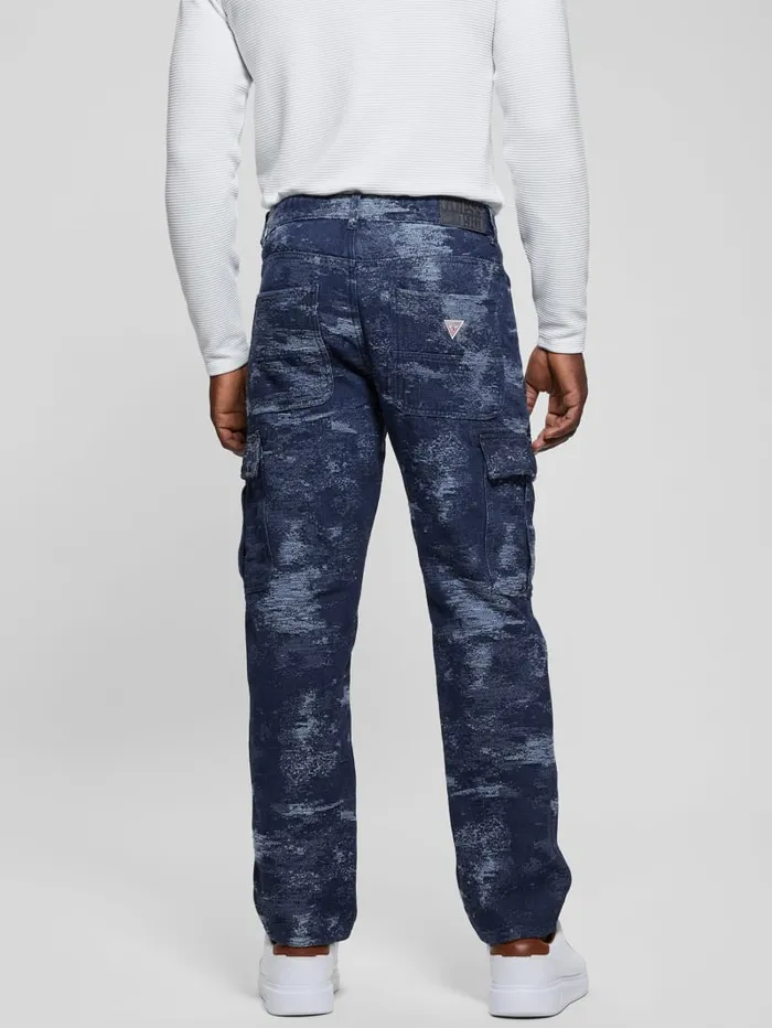 GUESS Jeans and Denim Julianne Denim Cargo Pants Blue 8211 Men