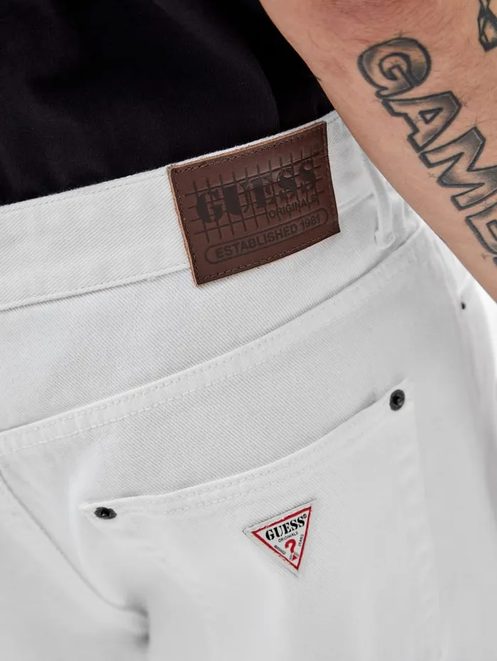GUESS Jeans and Denim Originals Kit Relaxed Jeans White 8211 Men