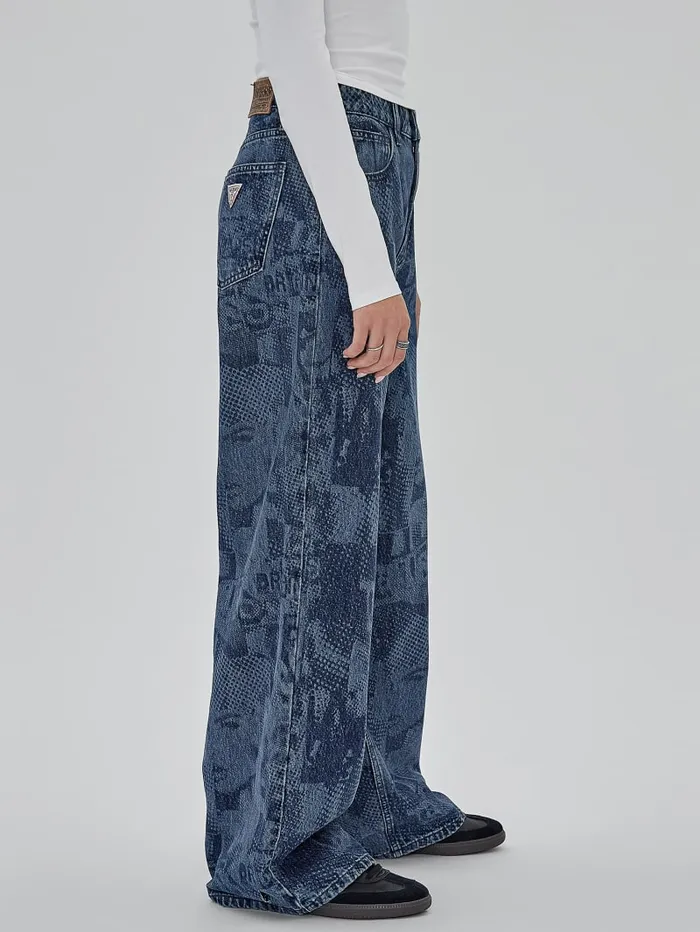 GUESS Jeans and Denim Originals Laser Flare Jeans Blue 8211 Women