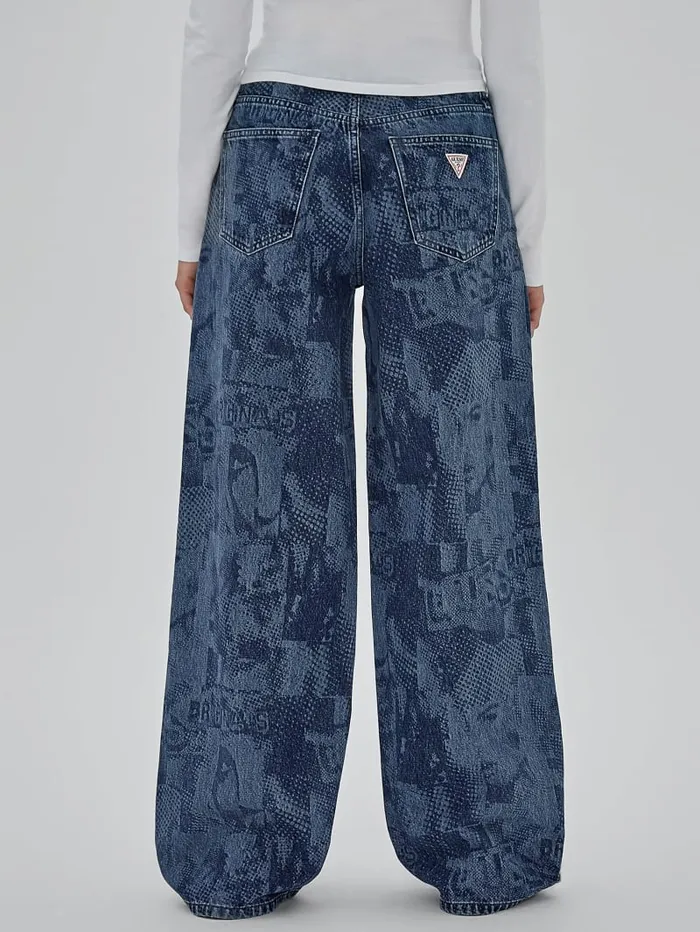 GUESS Jeans and Denim Originals Laser Flare Jeans Blue 8211 Women