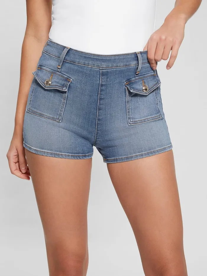 GUESS Jeans and Denim Zelia Denim Shorts Blue 8211 Women