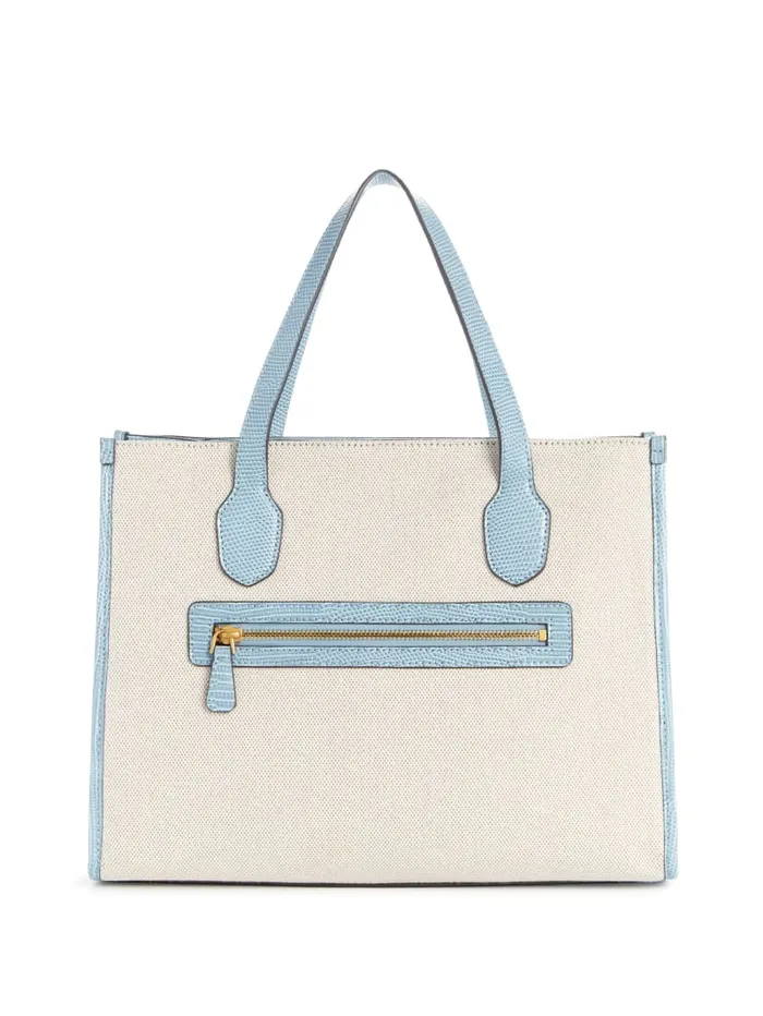GUESS Logo Bags G Status SnakeEmbossed Tote Grey 8211 Unisex