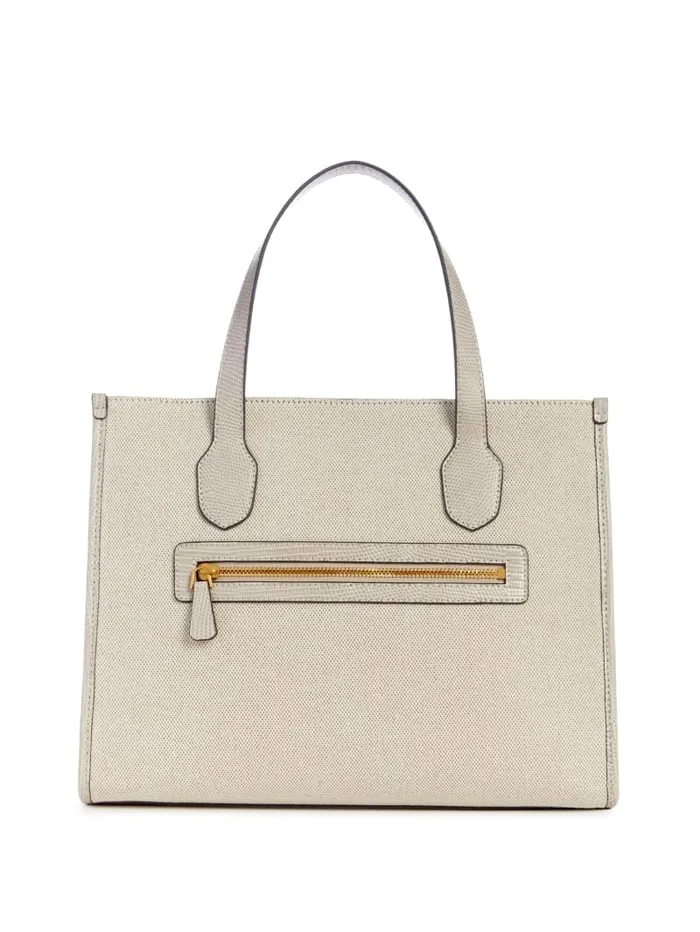 GUESS Logo Bags G Status SnakeEmbossed Tote Grey 8211 Unisex